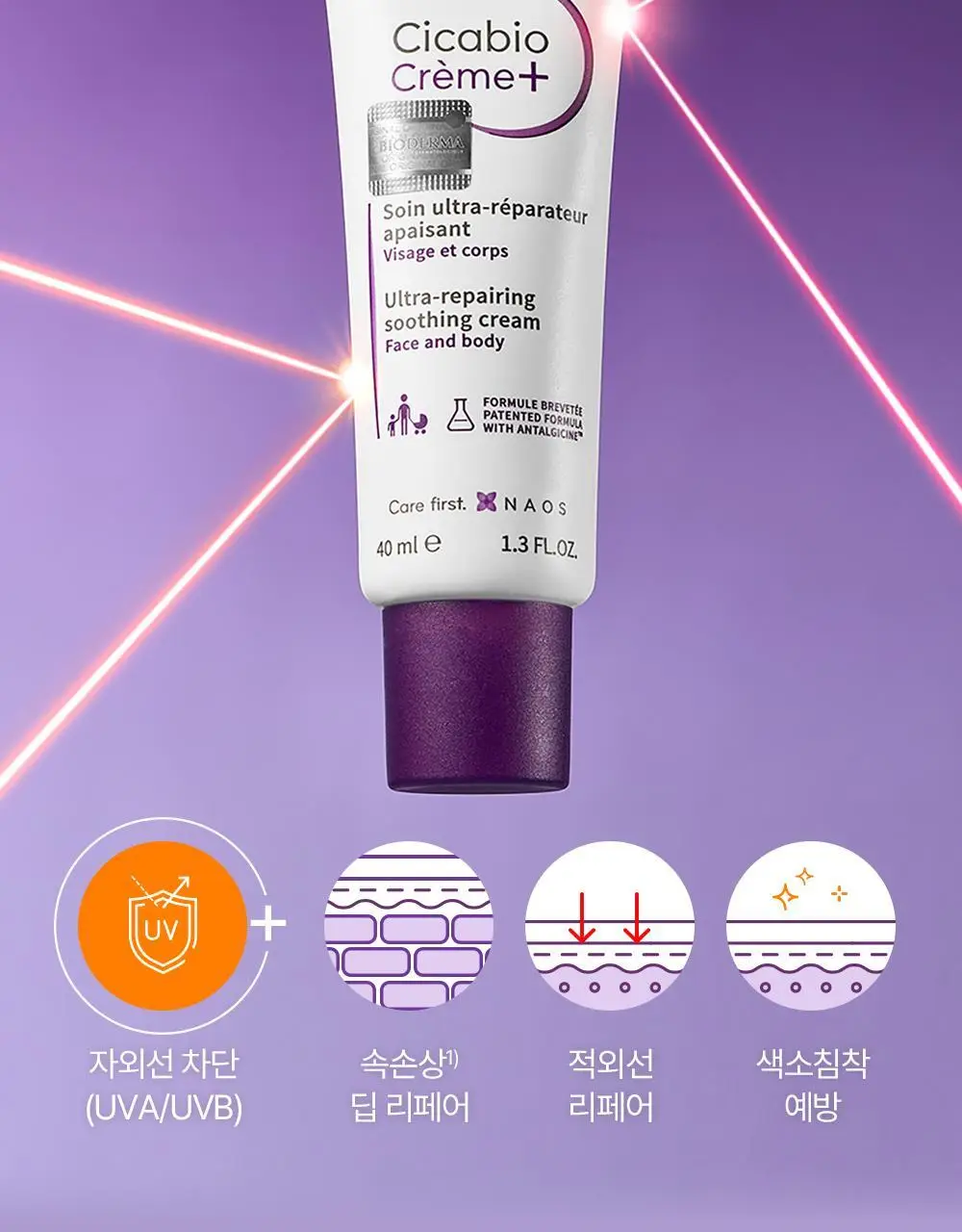 [NEW/ 온라인 단독] 바이오더마 시카비오 크림+ SPF 50+ 40ml 기획 (+센시비오H2O 100ml) 상세페이지 9